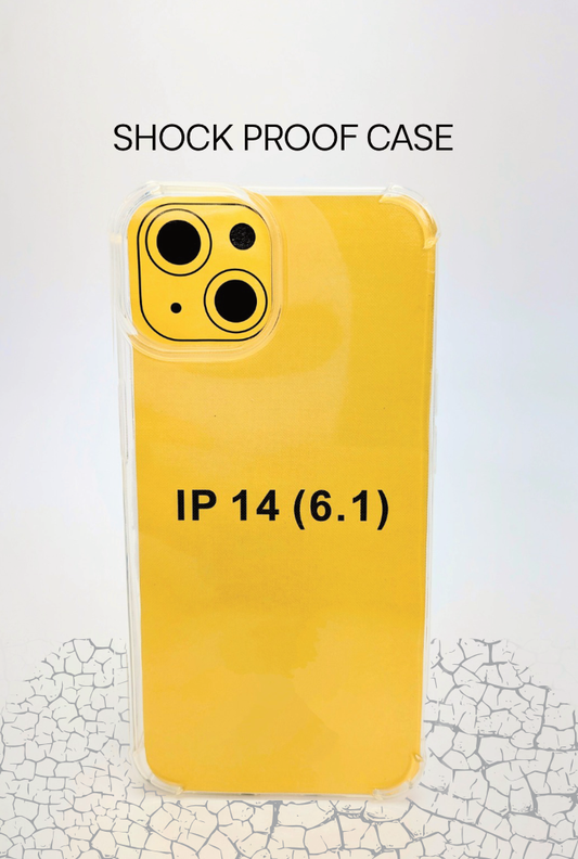 iPhone 14 Transparent Back Case Ultra Hybrid Shockproof Clear Cover with Camera Protection Drop Protection