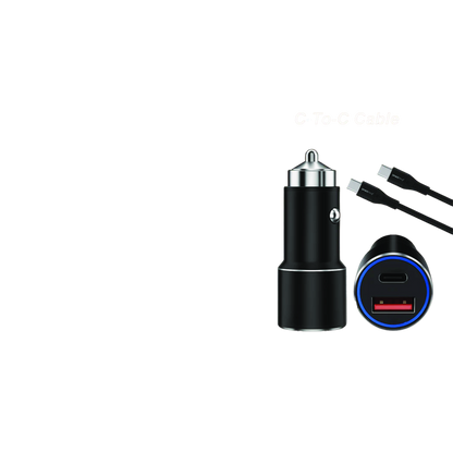SPACEthing Speedo Car Charger PD 55W (with USB-C to USB-C 1.5 m Cable)