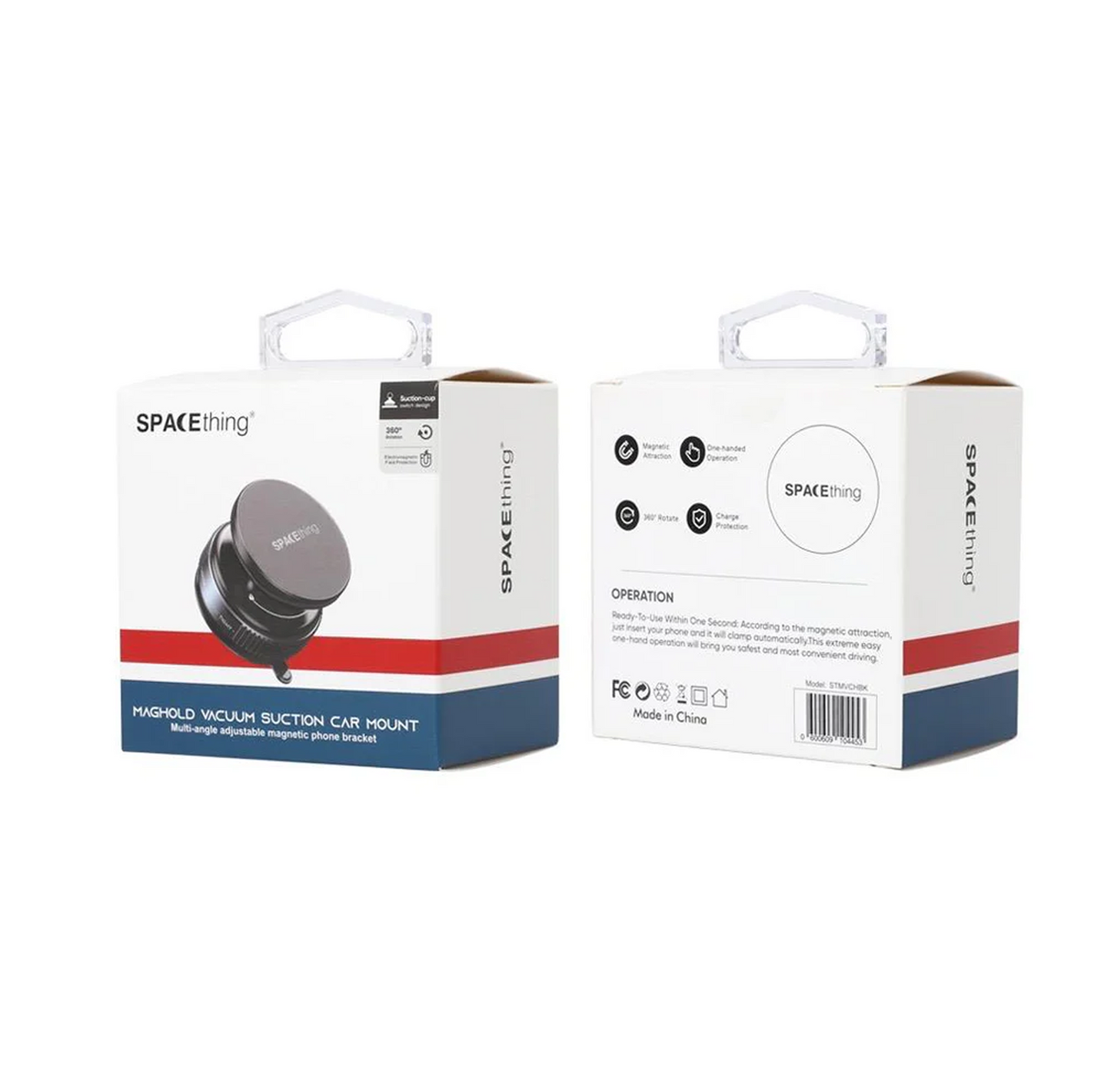 SPACEthing MagHold Vacuum Magnetic Car Holder – Black