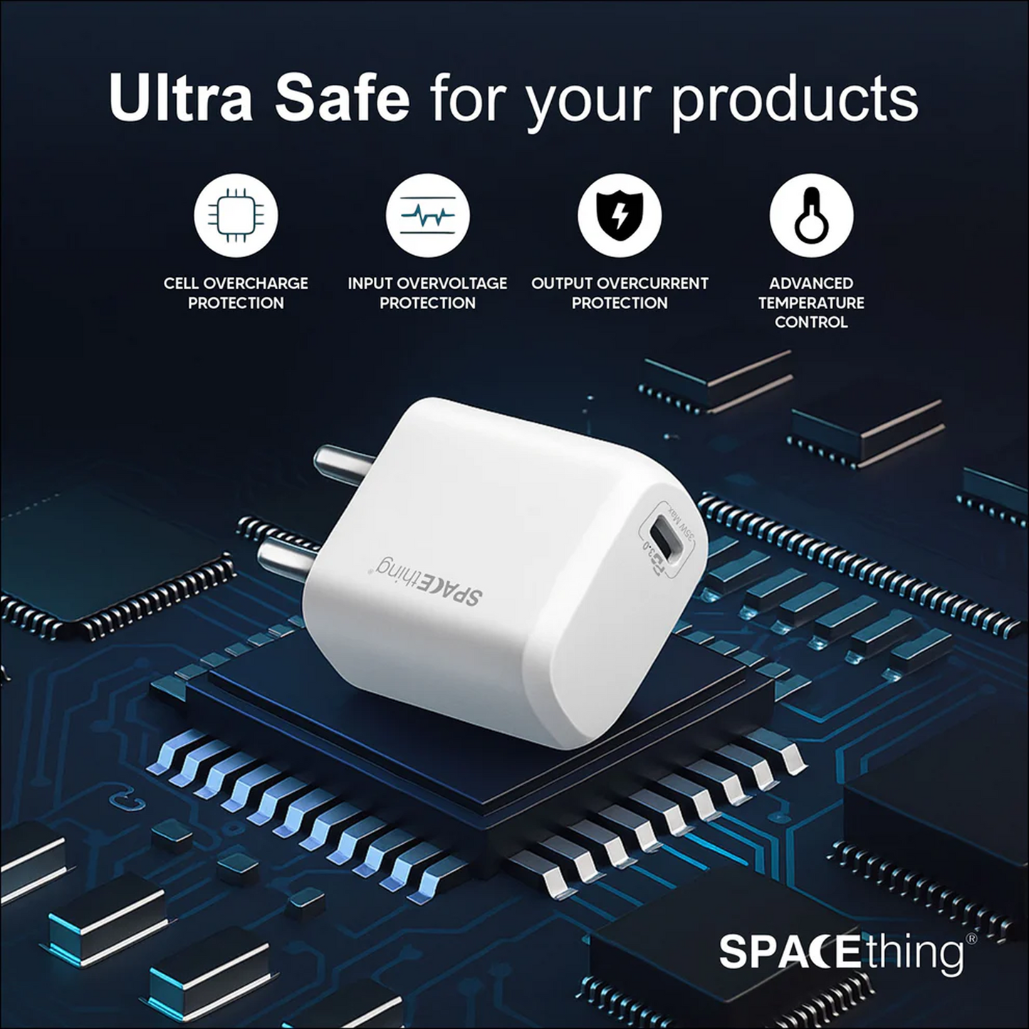 SPACEthing Omni 35W GaN Wall Charger – White