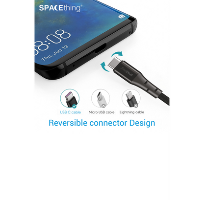 SPACEthing Swift USB to Type-C Cable 1.2m – Black