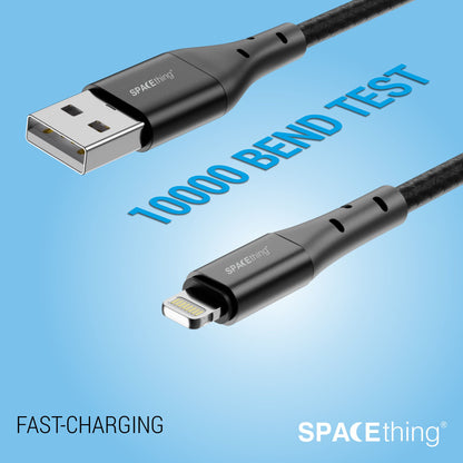 SPACEthing Swift USB to Lightning Cable 1.2m – Black