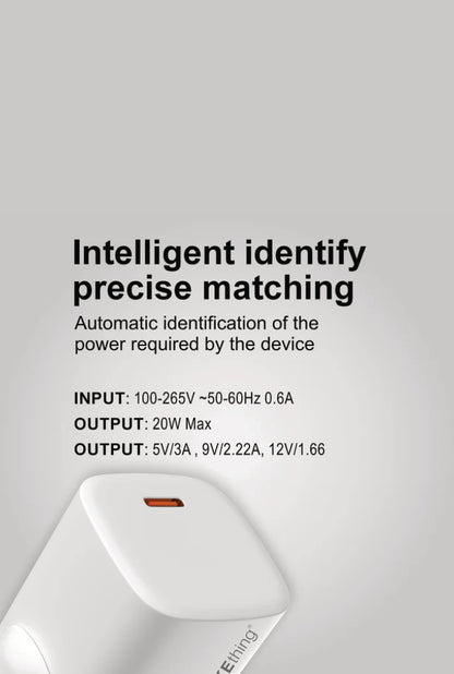 SPACEthing Nexio 20W Wall Charger (USB-C PD Fast Charger)