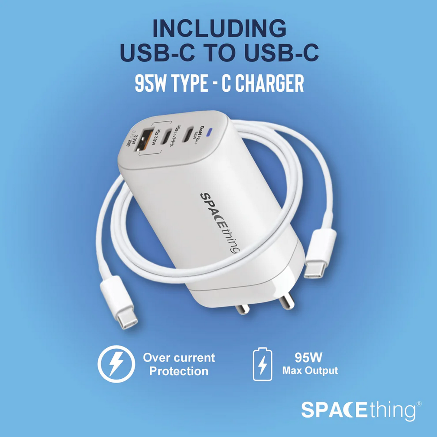 SPACEthing Omni 35W GaN Wall Charger – White