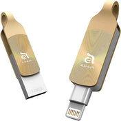 Adam Duo+ - Apple Lightning Flash Drive - Gold, 64Gb