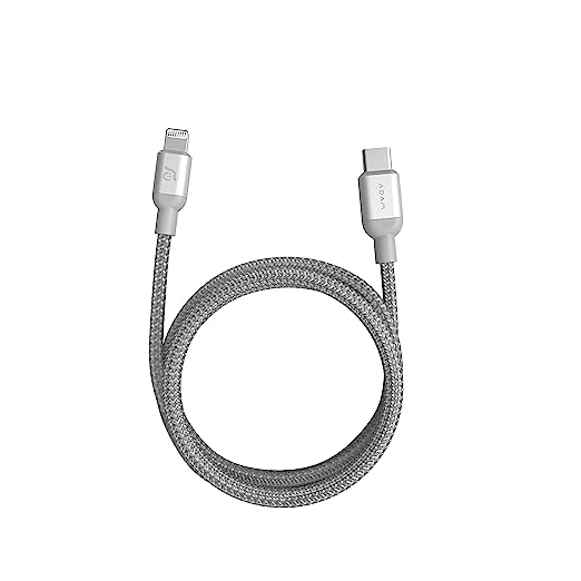 Adam Peak ll Usb-C To Lightning Cable - Silver, 120Cm