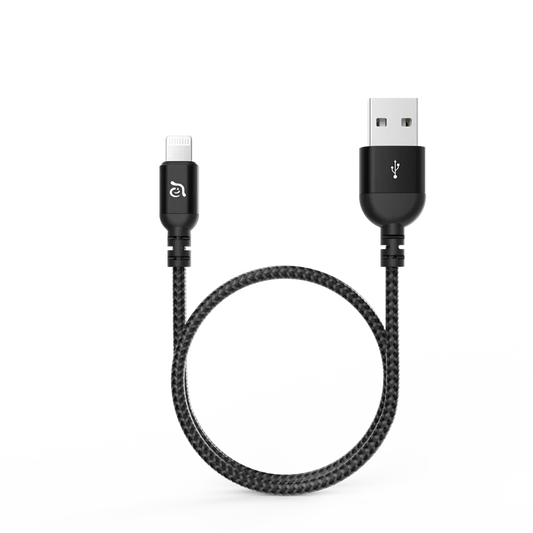 Adam Peak lll Usb-A To Lightning Cable - 120Cm - Black