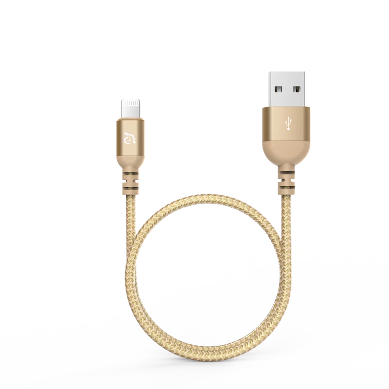 Adam Peak lll Usb-A To Lightning Cable - 120Cm - Gold