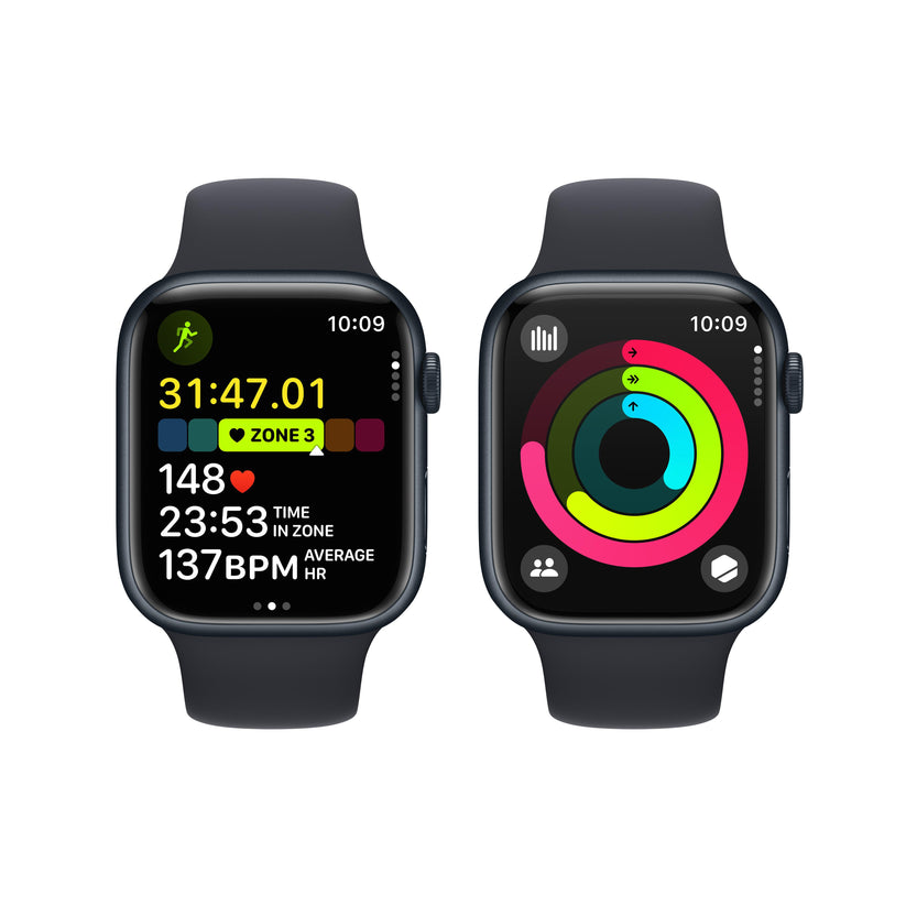 Apple Watch Series 9 GPS 45mm Midnight Aluminium Case with 
