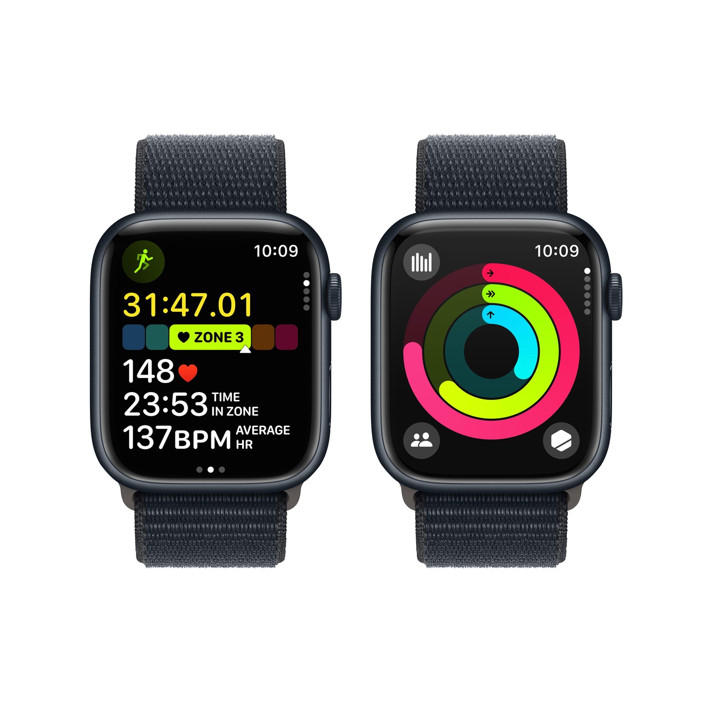 Apple Watch Series 9 GPS + Cellular 45mm Midnight Aluminium Case 