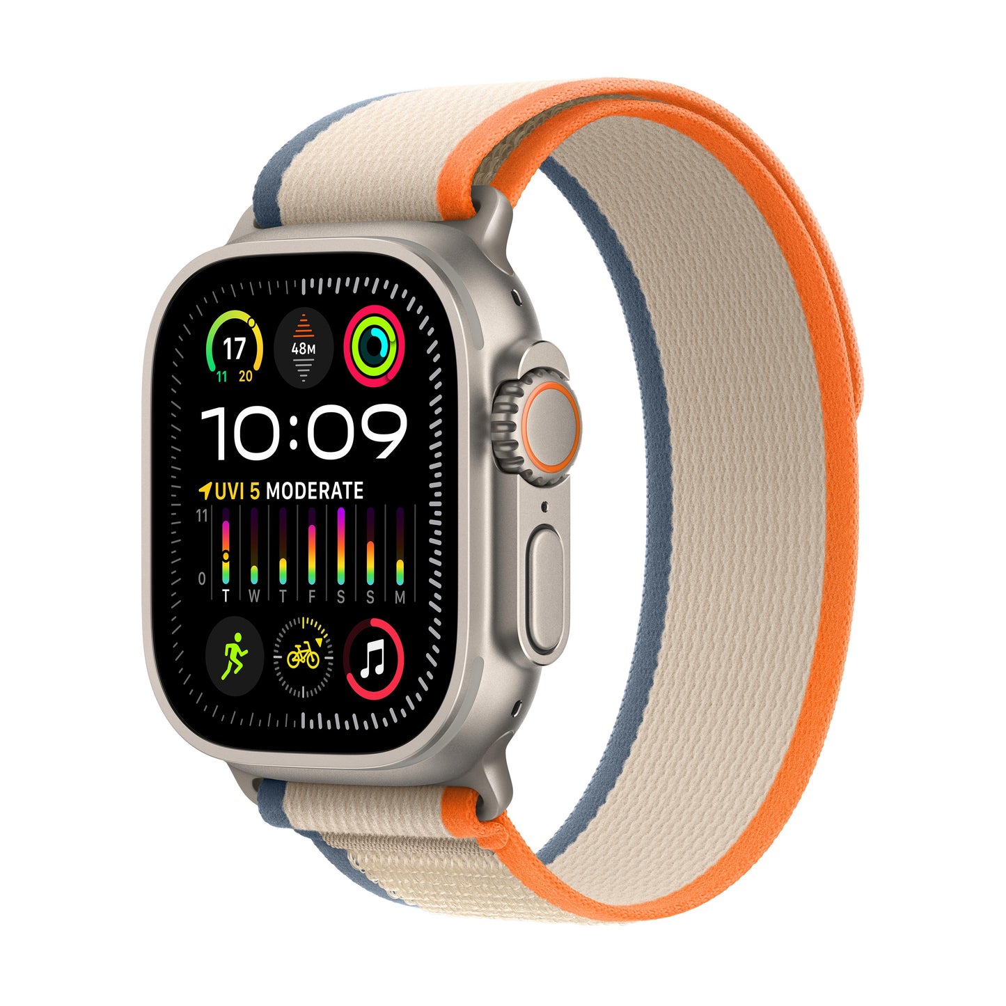 Apple Watch Ultra 2 GPS + Cellular 49mm Titanium Case with Orange/Beig –  Maple