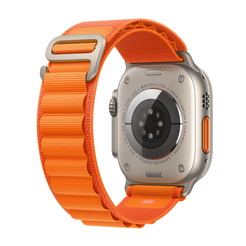Apple Watch Ultra GPS + Cellular, 49mm Titanium Case with Orange 