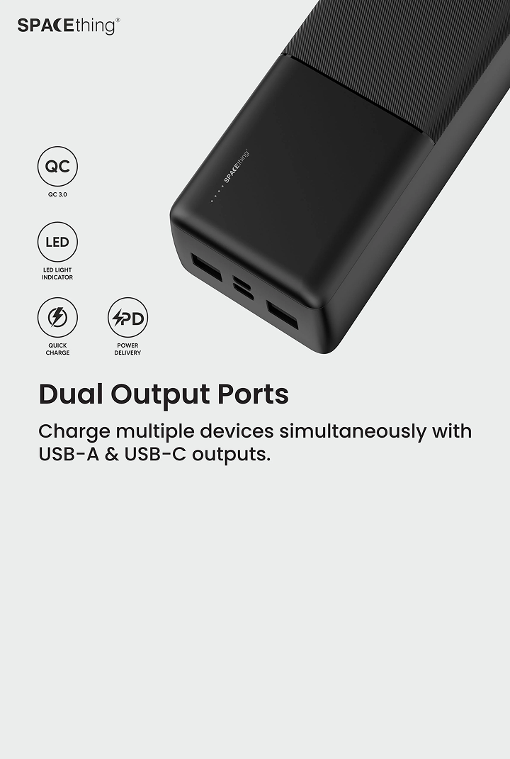 SPACEthing Milos 20000mAh PD 22.5W Power Bank