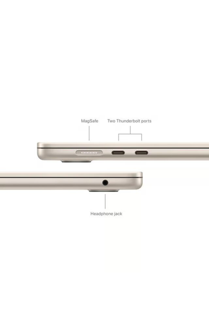 MacBook Air 2024 - 13 inch - M3 - 16GB+512GB - Starlight - AC+ (23-Jan-28) - Pre-owned