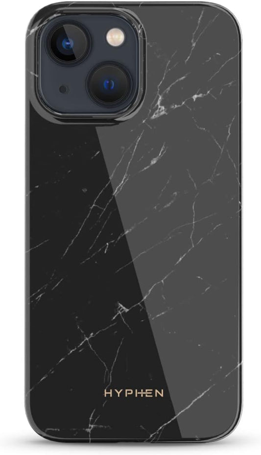 HYPHEN LUXE Marble Case - iPhone 13 - Black