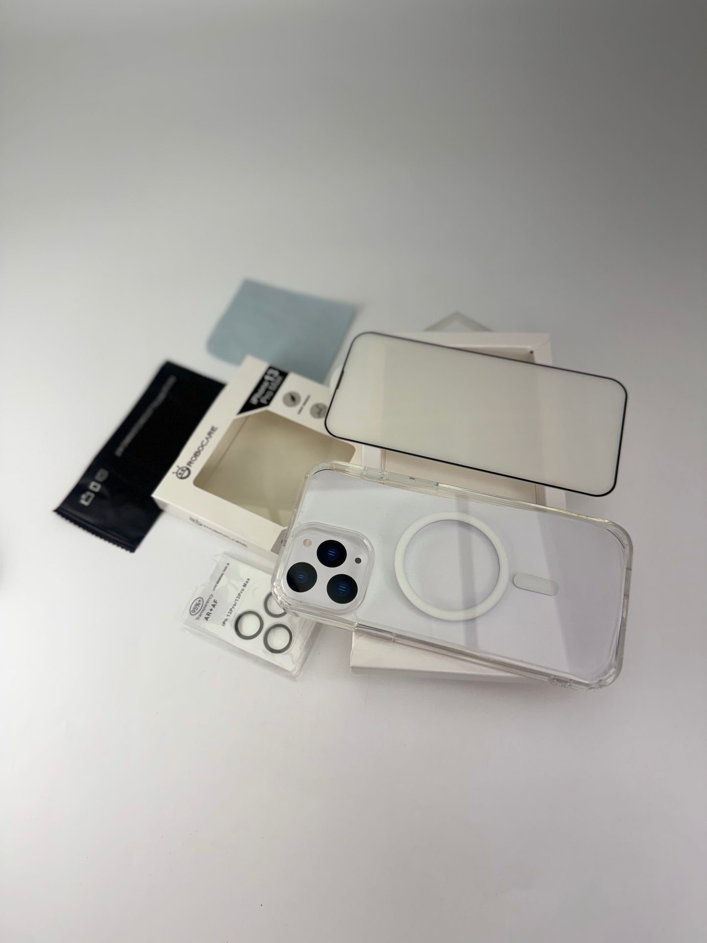 Robocare iPhone 13 Pro Max MagSafe 3-in-1 Protective Combo Case with Camera Lens Guard and Screen Protector