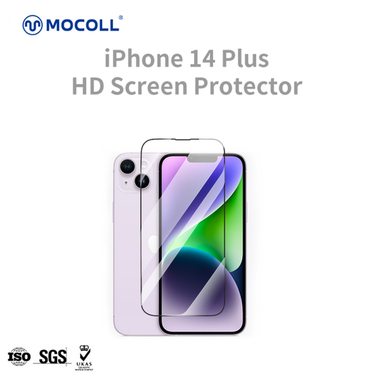 Mocoll 2.5D Full cover Tempered Glass for iPhone 14 Plus