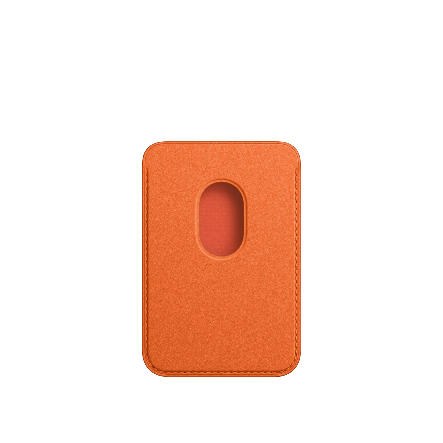 iPhone Leather Wallet with MagSafe - Orange