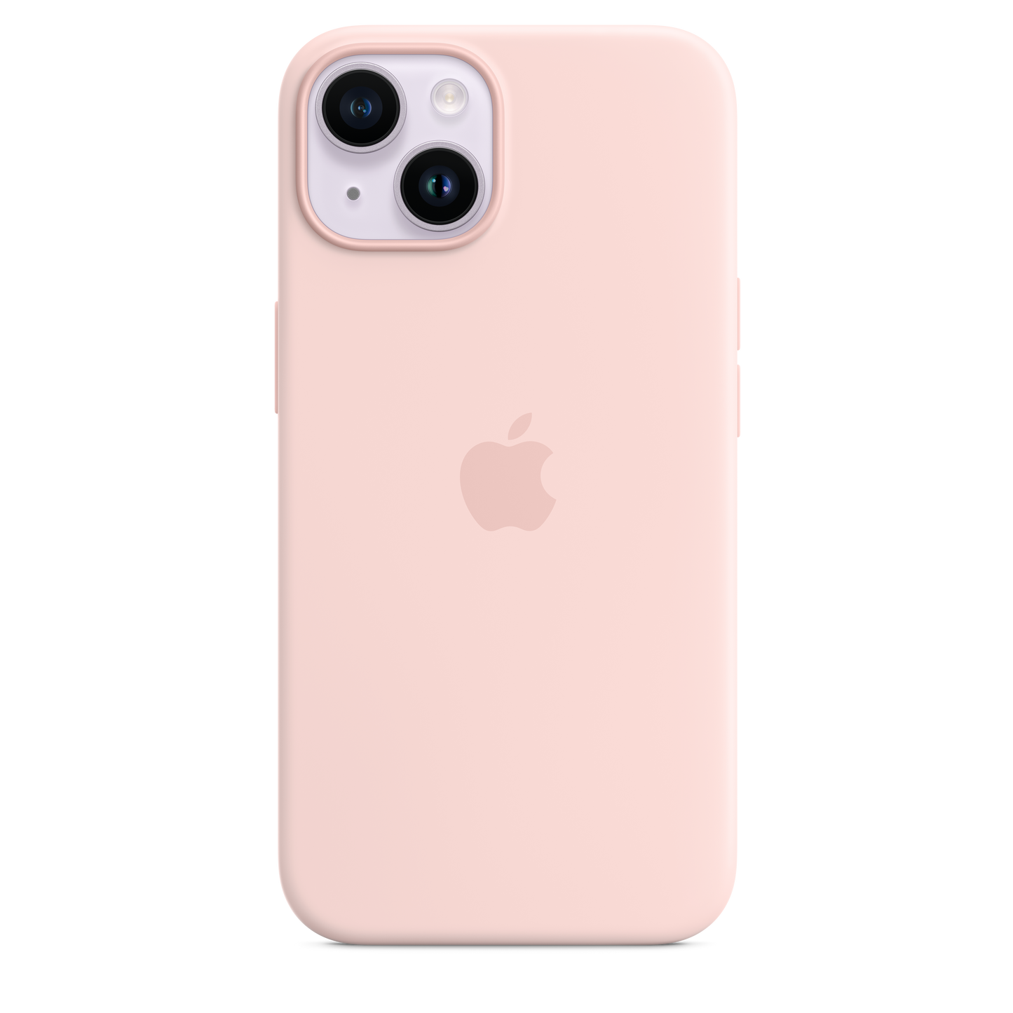 iPhone 14 Silicone Case with MagSafe Chalk Pink Maple