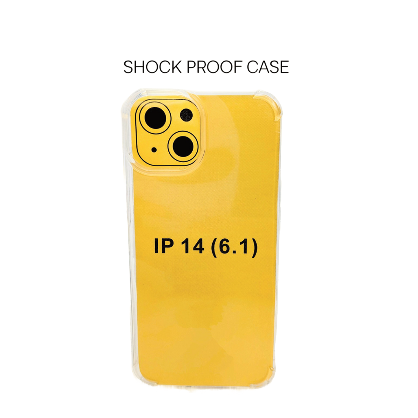 iPhone 14 Transparent Back Case Ultra Hybrid Shockproof Clear Cover with Camera Protection Drop Protection