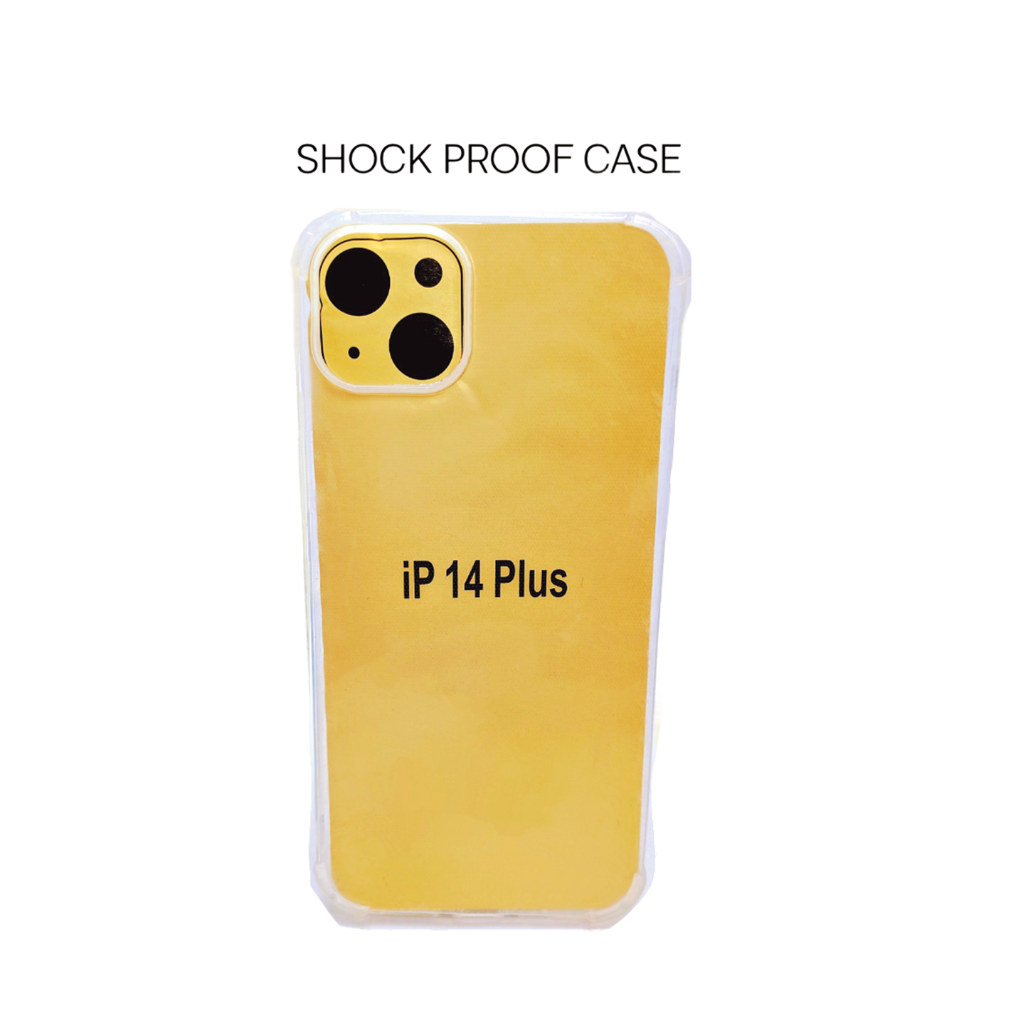 iPhone 14 Plus Transparent Back Case Ultra Hybrid Shockproof Clear Cover with Camera Protection Drop Protection