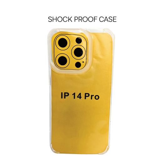 iPhone 14 Pro Transparent Back Case Ultra Hybrid Shockproof Clear Cover with Camera Protection Drop Protection