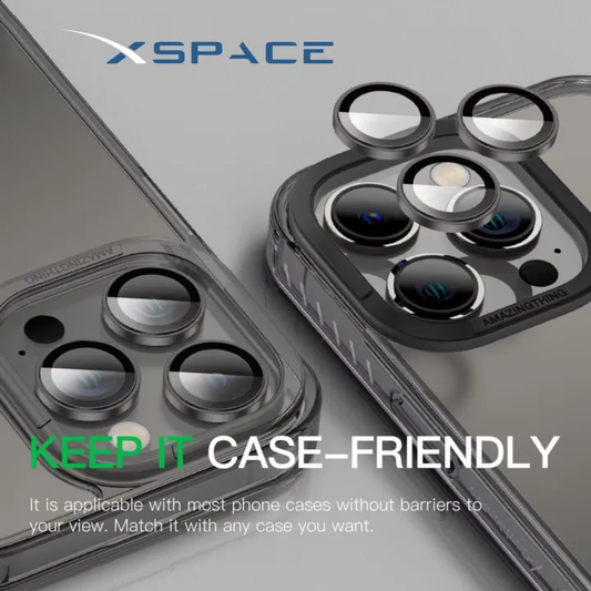 Raopro XSPACE Camera Lens Glass for iPhone 14 Pro/Pro Max - Black