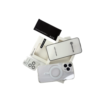 Robocare iPhone 15 Pro Max MagSafe 3-in-1 Protective Combo Case with Camera Lens Guard and Screen Protector