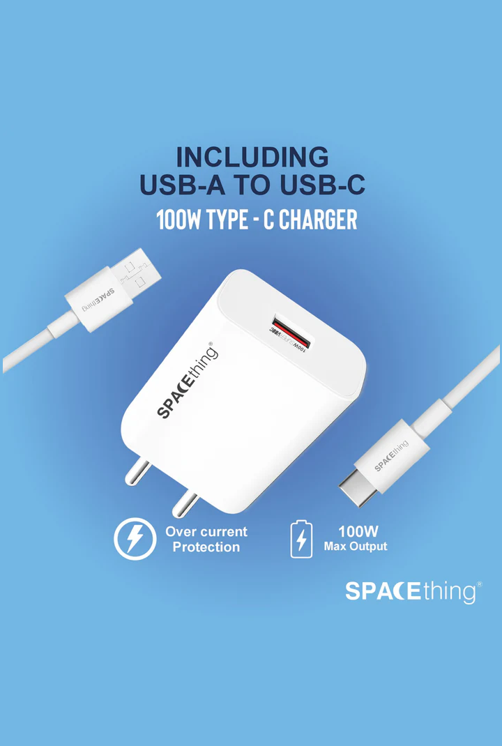 SPACEthing Rapid 100W SuperVOOC Fast Charger – White