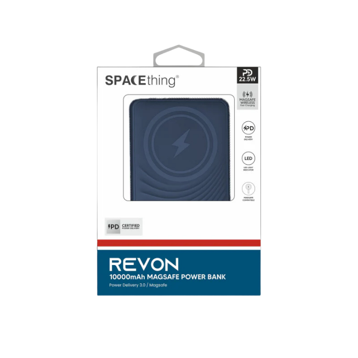 SPACEthing Revon 10000Mah Magsafe Power bank – Blue