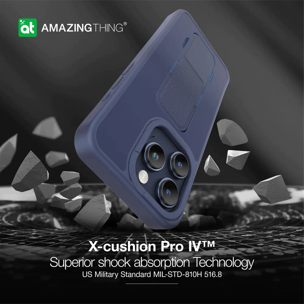 AmazingThing Matte Pro Magnetic Case for iPhone 15 Pro Max - Blue