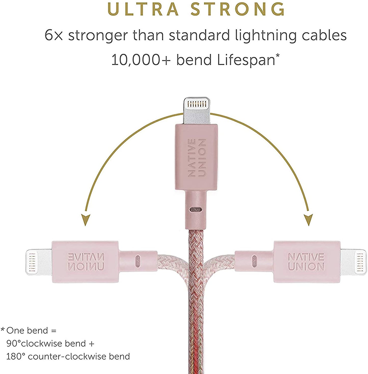 BELT CABLE-KV-C-LIGHTNING-ROSE(1.2M)