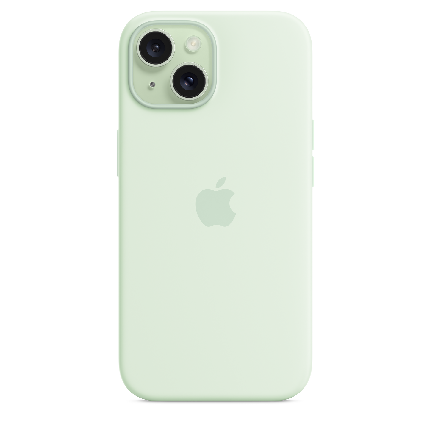 iPhone 15 Silicone Case with MagSafe - Soft Mint