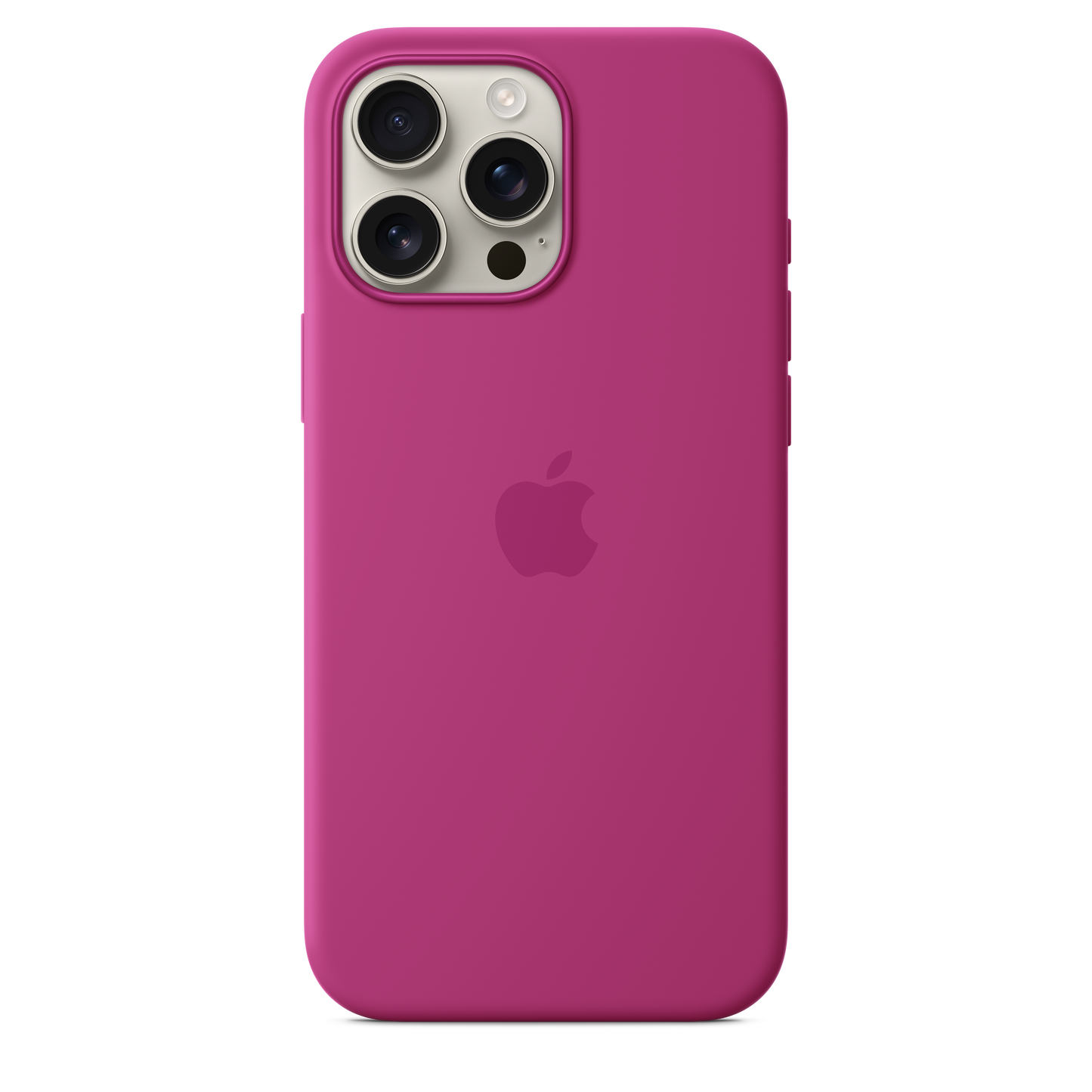 iPhone 16 Pro Max Silicone Case with MagSafe - Fuchsia