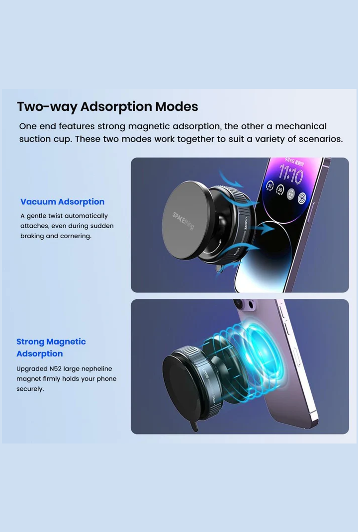 SPACEthing MagHold Vacuum Magnetic Car Holder