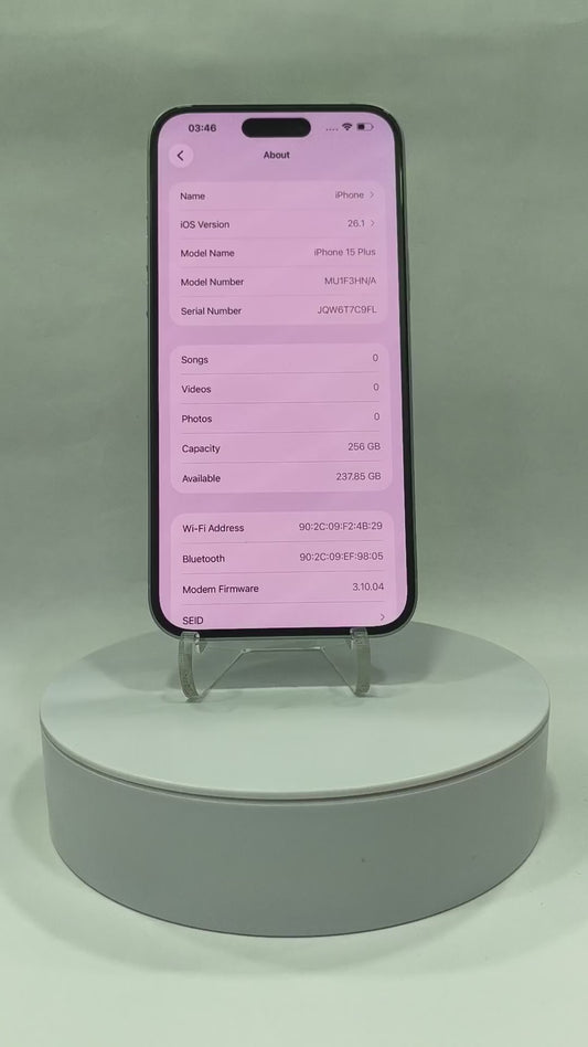 iPhone 15 Plus - 256GB - Blue - Pre-owned