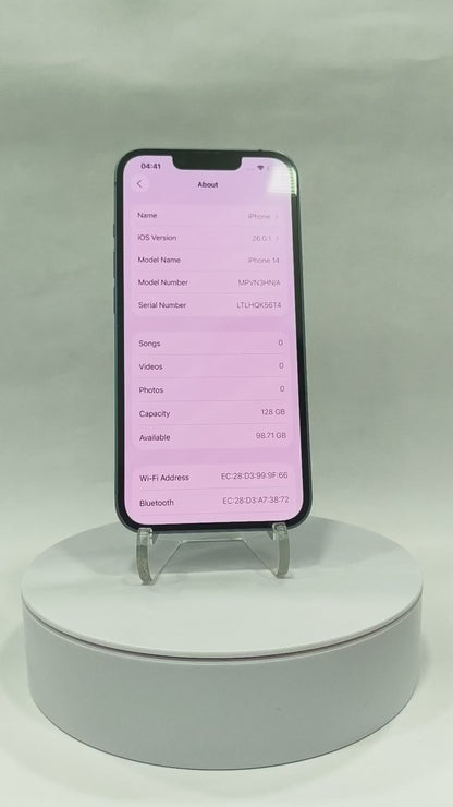 iPhone 14 - 128GB - Blue - Pre-owned