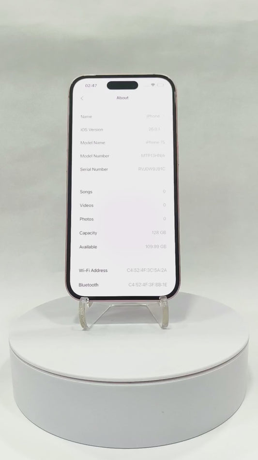 iPhone 15 - 128GB - Pink - Pre-owned