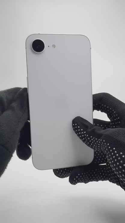 iPhone 16e - 128GB - White - IW (18-Oct-26) - Pre-owned