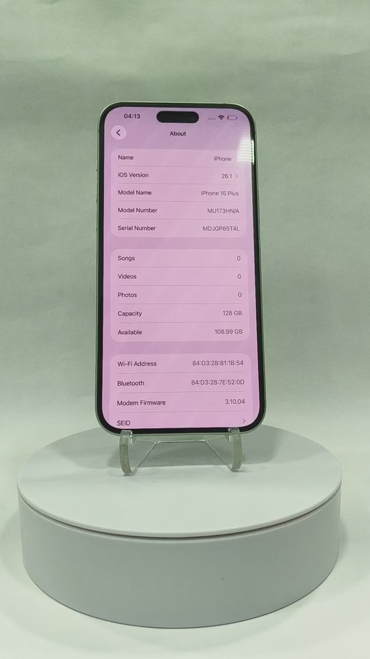 iPhone 15 Plus - 128GB - Green - Pre-owned