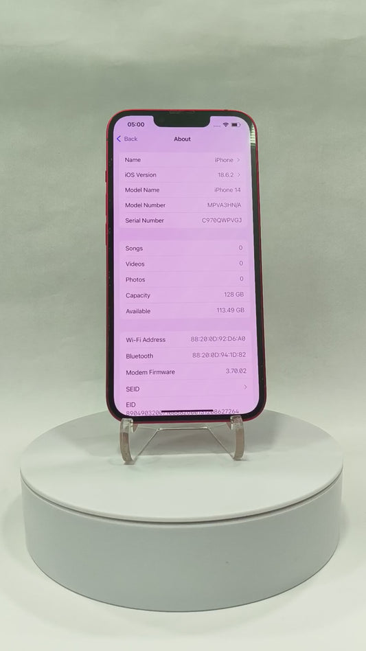 iPhone 14 - 128GB - Red - Pre-owned