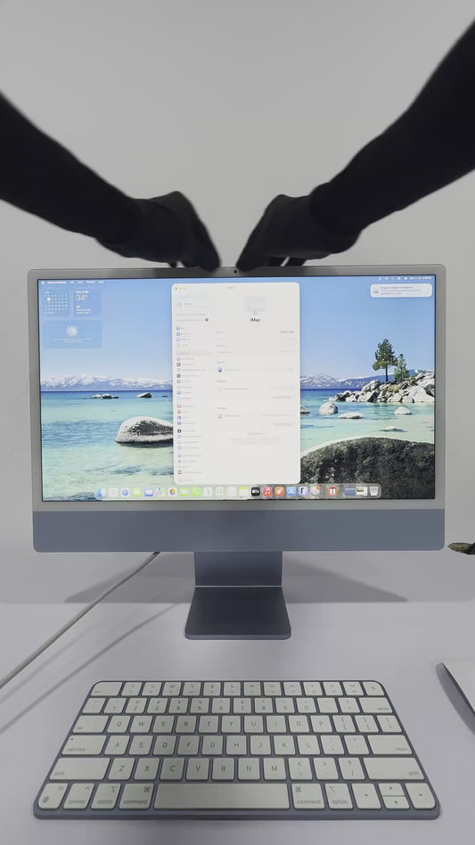 iMac (2021) - 24 inch - M1 - 8GB+256GB - Sky blue - Pre-owned