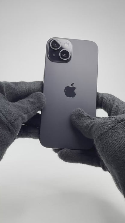 iPhone 15 - 128GB - Black - IW (03-Aug-26) - Pre-owned