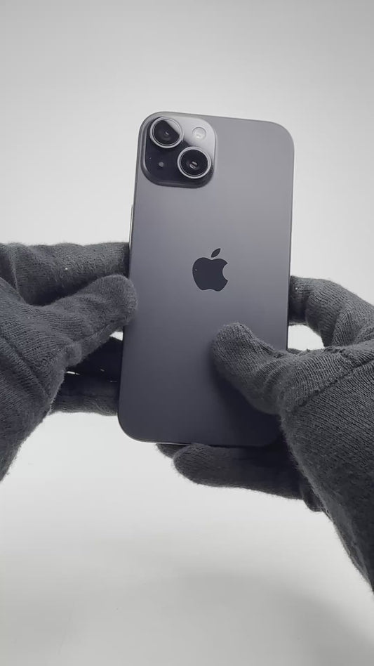 iPhone 15 - 128GB - Black - IW (03-Aug-26) - Pre-owned