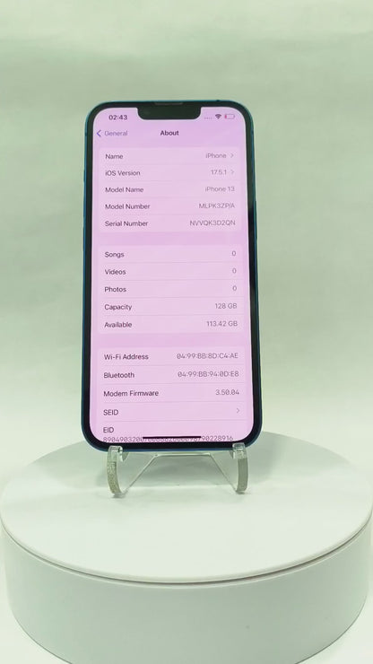 iPhone 13 - 128GB - Blue - Pre-owned