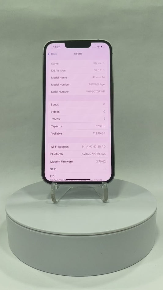 iPhone 14 - 128GB - Purple - Pre-owned