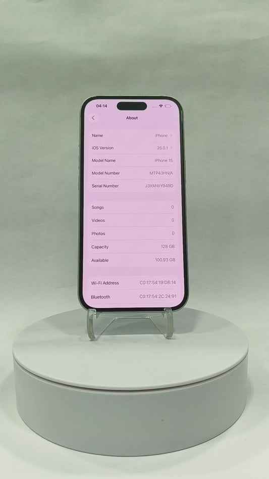 iPhone 15 - 128GB - Blue - Pre-owned