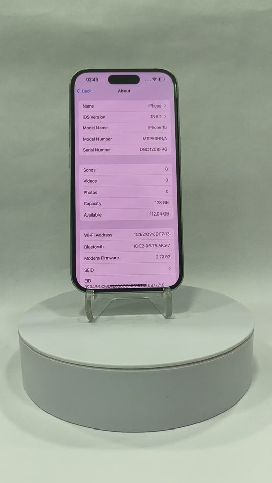 iPhone 15 - 128GB - Green - Pre-owned