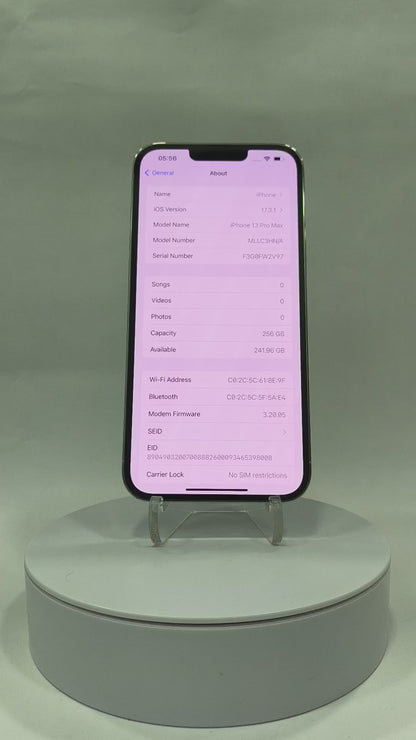 iPhone 13 Pro Max - 256GB - Silver - Pre-owned