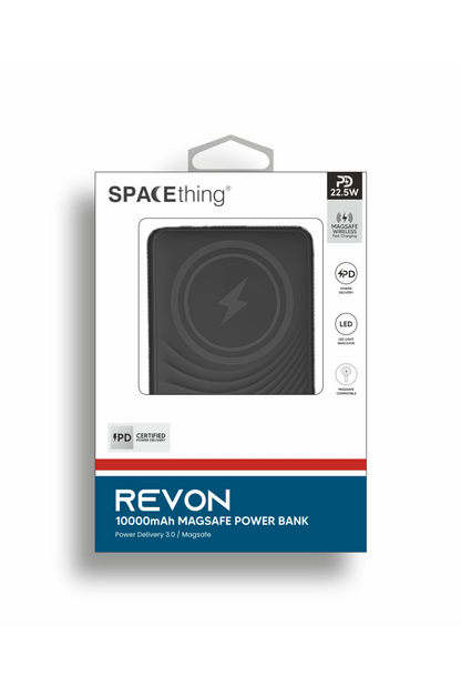 SPACEthing Revon 10000Mah Magsafe Power bank- Black